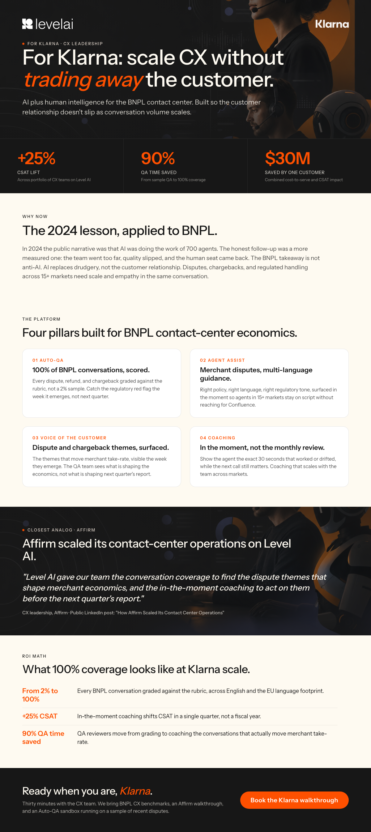 Klarna one-pager